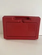 Lego carying case box 80s 1982 Red