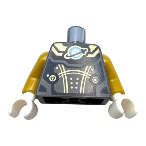 LEGO Space Torso Space Planet Logo Minifigure Torso Black Gold