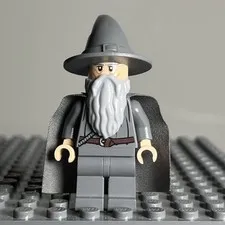 LEGO Gandalf The Grey Minifigure Hobbit Lord of the Rings lor001 79003 - 3D