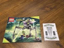 Lego Alien Conquest 7051 Tripod Invader Instruction Manual Booklet & Decals Only