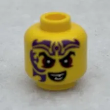 LEGO 3626cpb1294 Yellow Minifigure, Head Black Eyebrows, Dark Red Eyes