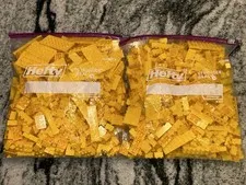 LEGO LOT YELLOW BRICK  BLOCK VARIETY BUILDING PIECES
