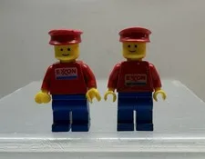 Vintage Lego 6696 Exxon Fuel Tanker Drivers Minifigure 1984 Retired