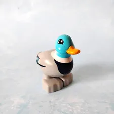 Lego Duplo Mallard Duck Blue/Grey Bird Farm Zoo Animal C5