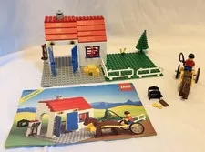 Vintage LEGO 6355 Derby Trotter Horse Stable Set 1989 Town Complete w/ Manual