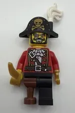 Lego Series 8 CMF  Pirate Captain, Complete with Accessories