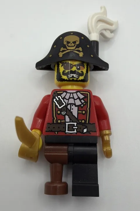 Lego Series 8 CMF  Pirate Captain, Complete with Accessories