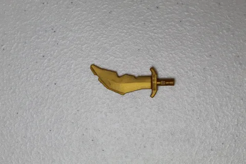 LEGO Pearl Gold Minifigure Orc Scimitar Sword