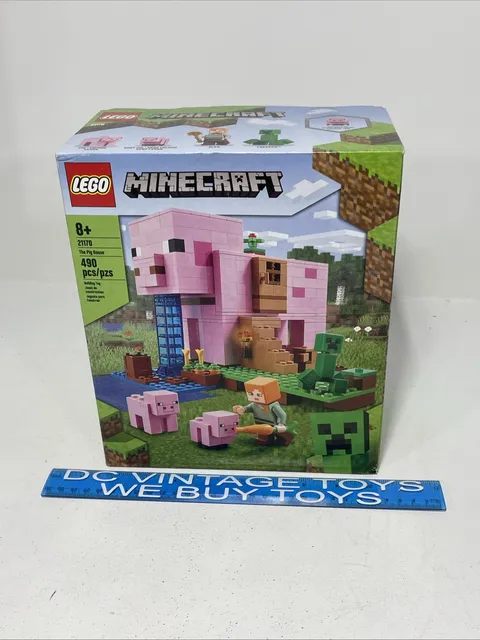LEGO Minecraft: The Pig House (21170) New in Sealed Box! 🔥 🐷 🐖