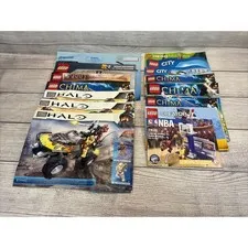 Lot Of 15 LEGO Instruction Manuals: HALO Chima City NBA