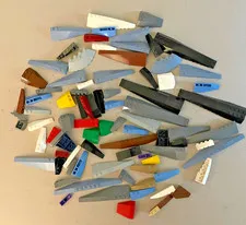 LEGO LOT WEDGE WING SLOPE VARIETY BUILDING PIECES Vtg late 1990's-2010