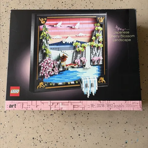 LEGO Art Japanese Cherry Blossom Landscape Building Set 31218 SEALED