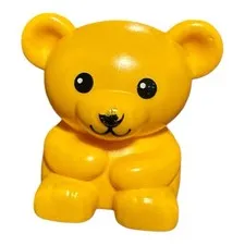 Lego Animal Safari Zoo Duplo BEAR Toy Replacement Piece Yellow Honey Teddy 11382