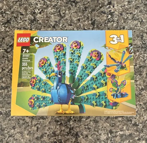 LEGO 31157 Creator 3-in-1 Exotic Peacock Butterfly Dragonfly Collector Set