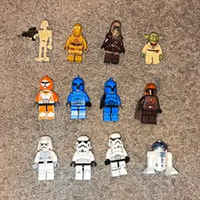 LEGO Star Wars Minifigure Lot (12) Troopers, R2-D2, C-3PO, etc