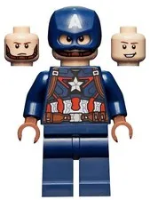 LEGO® Minifigure Super Heroes sh0736 Captain America Dark Blue Suit