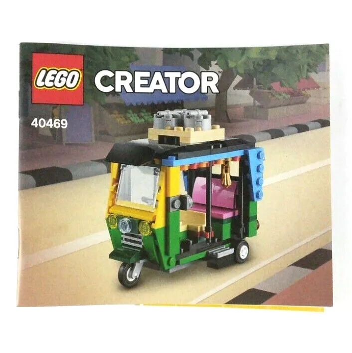 LEGO® CREATOR Tuk Tuk Instructions Manual Booklet for Set 40469
