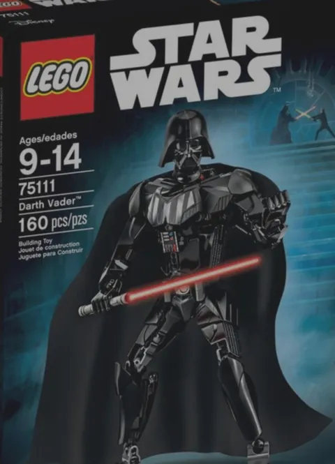 2015 Lego 75111 Darth Vader Figure (Incomplete: Parts are missing)