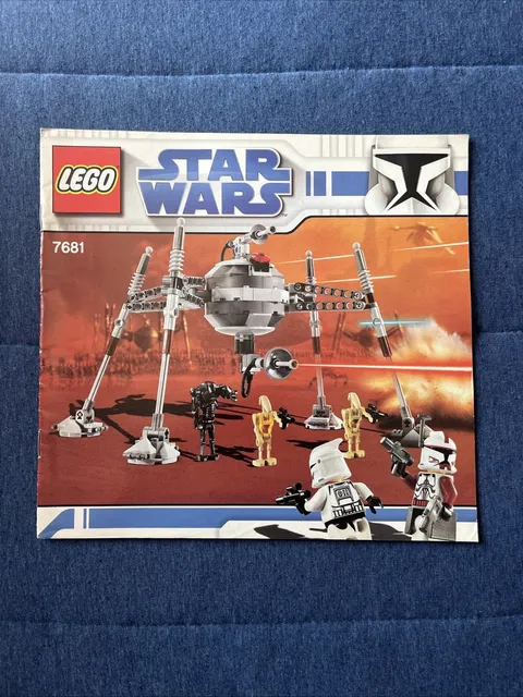 Lego Star Wars 7681 Exclusive Limited Edition Spider Droid Manual ONLY