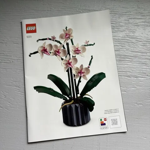 LEGO Orchid (10311) BOOK ONLY Botanical Collection Instruction Manual 2022