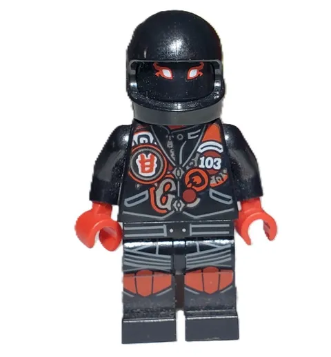 Lego NINJAGO Minifigure NJO0385 Mr. E - Biker Vest with Number 103
