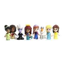 Lego Disney FRIENDS Micro Doll Lot 8 Figures Ursula Tiana Ariel Moana Olaf Belle