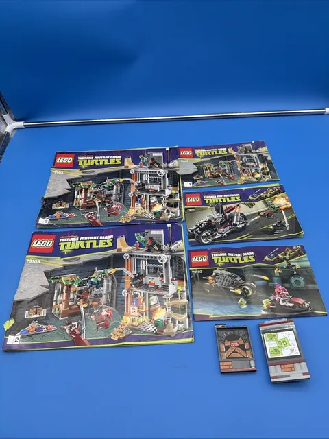 Lego Teenage Mutant Ninja Turtles Instruction Manual Lot 79101 79102 79103 +Part