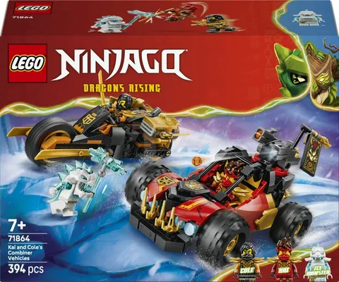 LEGO NINJAGO Kai and Cole's Combiner Vehicles 71864 Building Toy Set New Gift