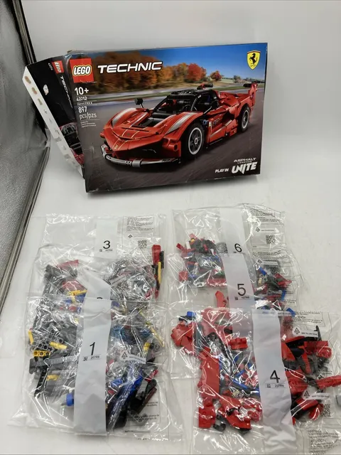 LEGO Technic Ferrari FXX K Supercar Missing  6/10 Bags