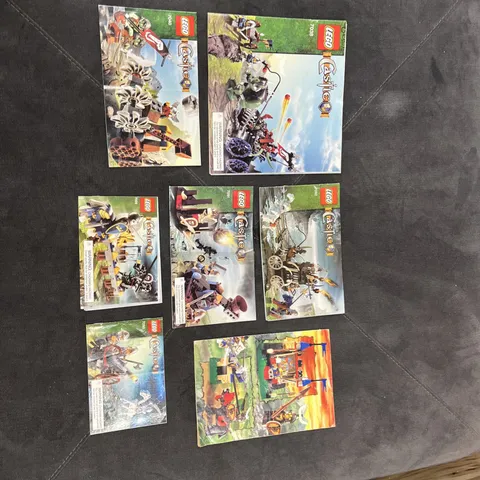 LEGO CASTLE FANTASY ERA INSTRUCTION MANUAL LOT RETIRED TROLL KNIGHT 7 BOOKS