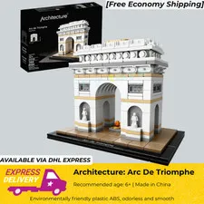 ARCHITECTURE: Arc De Triomphe Building Blocks Set Paris Monument Brick Model