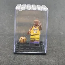 NBA Basketball Figure Toy Collectible Kobe Bryant #24 Lakers Acrylic Box Lego