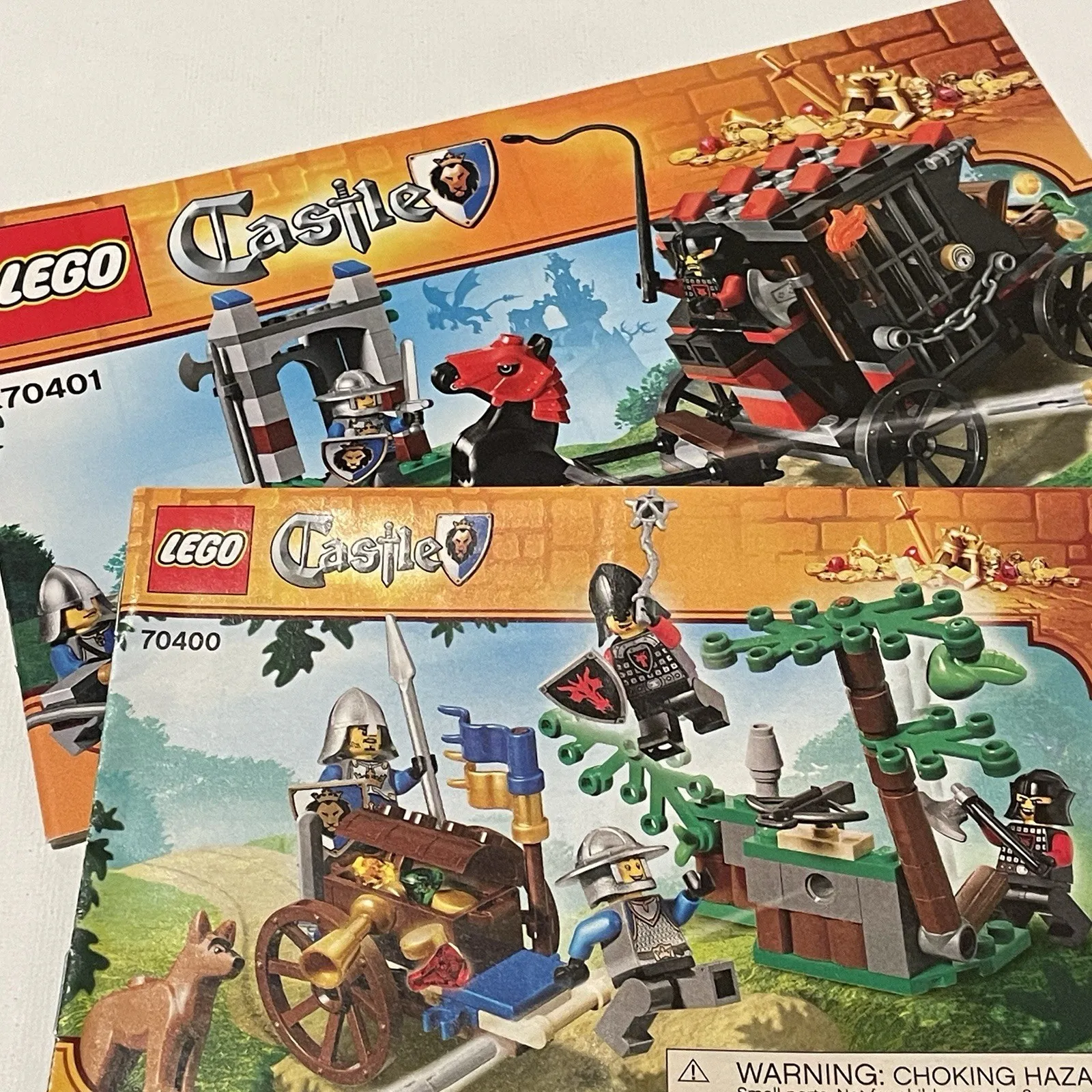 LEGO Instruction Manual ONLY  70401 70400 LEGO Castle Book Booklets Lot Of 2