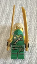 LEGO NINJAGO Lloyd Minifigure w/2 Gold Swords