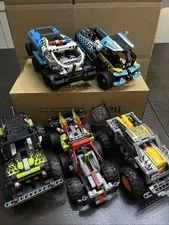 Lego Technic Lot Of 5 Pull Back Cars