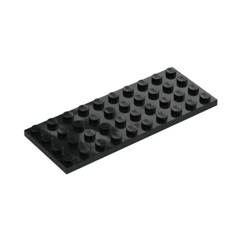 LEGO 8x Black Plate 4 x 10 inv.626