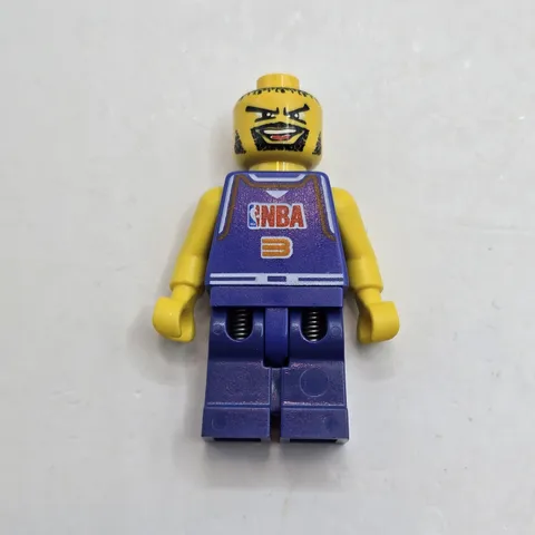 LEGO Minifigure NBA Basketball Player Purple Jersey Number 3 Head Torso Legs