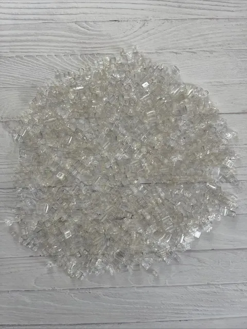 LEGO LOT 1000 PCS TRANS CLEAR 1X1 BRICK PLATE SLOPE  VARIETY BUILDING PIECES