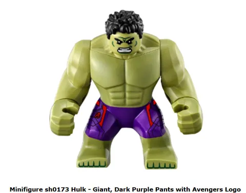 The HULK ~ LEGO Marvel Avengers (sh0173) Large Minifigure 76031 76041