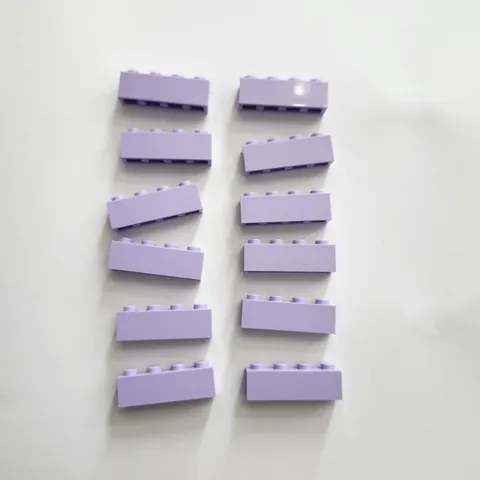 LEGO Parts 3010 (12pcs) Basic Brick 1 x 4 Lavender Purple