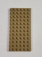 LEGO 6x12 Plate 3028 ● Dark Tan ● Flat ● Parts ● 1 Piece