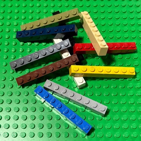 LEGO® Parts 3008 (4 pcs) Brick 1 x 8