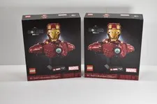 LEGO Marvel Iron Man MK4 Bust 76327 2x Bundle Double Sealed Collector Condition