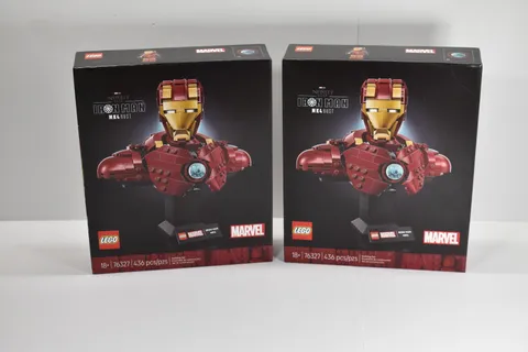 LEGO Marvel Iron Man MK4 Bust 76327 2x Bundle Double Sealed Collector Condition