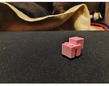 LEGO Minecraft Pink Pig Printed Animal Figure Plastic, Unpackaged