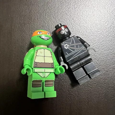 LEGO Michelangelo Foot NinjaTeenage Mutant Ninja Turtles Minifigures - Lot Of 2