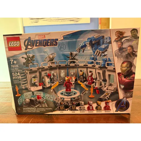 LEGO Marvel Iron Man Hall of Armor 76125 - Open Box, Factory Sealed Bags