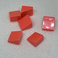LEGO Parts - Coral Slope 30 1 x 1 x 2/3 - No 54200 - QTY 6