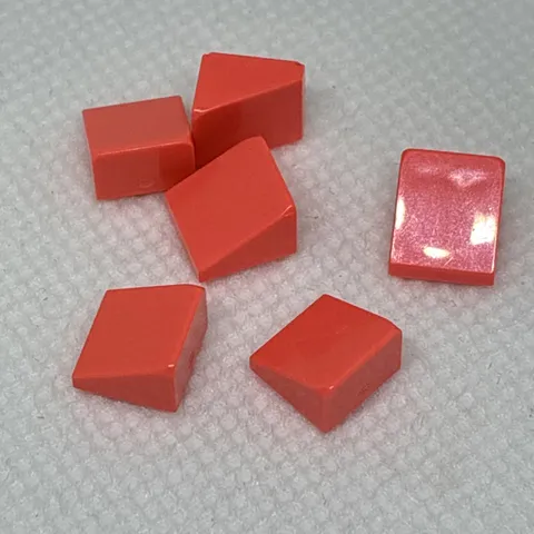LEGO Parts - Coral Slope 30 1 x 1 x 2/3 - No 54200 - QTY 6