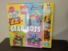 LEGO Klutz Gear Bots Kit-STEM Kinetic Model Building Set 62 LEGO Pieces Unopened